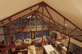 混搭风格客厅三层平顶别墅浪漫婚房布置2014厨房吊顶设计