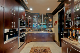 欧式风格一层半小别墅舒适小户型开放式厨房装修效果图