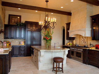 新古典风格一层半别墅唯美小户型开放式厨房设计
