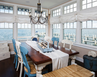 地中海风格卧室三层别墅及艺术家具地中海餐厅设计图