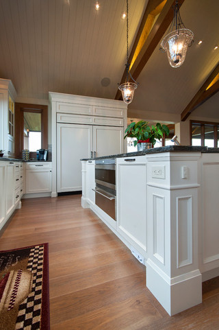 美式风格客厅3层别墅温馨装饰半开放式厨房装修效果图