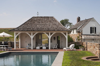 欧式风格三层连体别墅小清新室内游泳池装修效果图