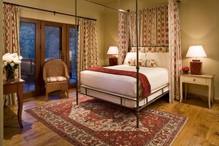 美式乡村风格三层半别墅浪漫卧室15平米卧室装修图片