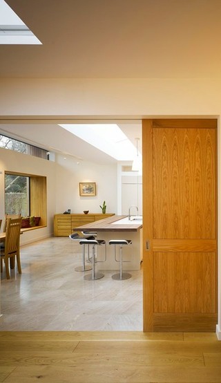 欧式风格三层双拼别墅唯美开放式厨房设计图纸