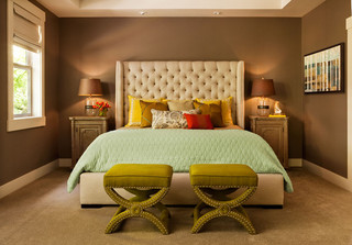 美式风格200平米别墅卧室温馨宜家椅子图片
