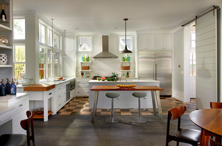 美式乡村风格三层连体别墅舒适 6平方厨房改造