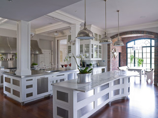 现代简约风格厨房200平米别墅艺术整体厨房装修