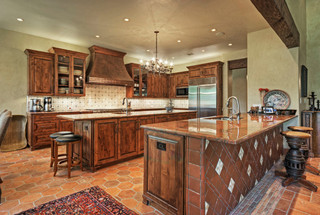 美式风格客厅2013别墅及浪漫婚房布置开放式厨房客厅效果图