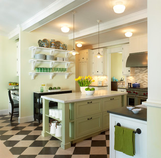 美式风格一层半小别墅小清新2013整体厨房装修