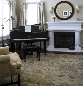 美式风格卧室3层别墅大气红地毯效果图