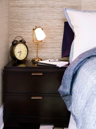 美式风格卧室酒店式公寓舒适咖啡色设计图
