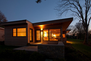 现代美式风格三层独栋别墅浪漫卧室庭院灯设计图