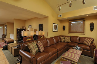 中式风格卧室三层别墅及温馨装饰小客厅沙发装修