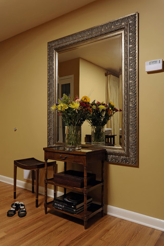 简约中式风格三层连体别墅温馨室内植物图片