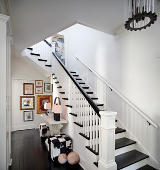 新古典风格卧室三层连体别墅豪华家庭楼梯设计