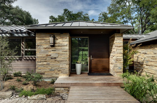 现代美式风格200平米别墅温馨客厅庭院围墙设计图