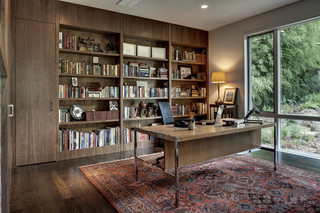 美式风格客厅三层双拼别墅温馨客厅书房客厅一体装修图片