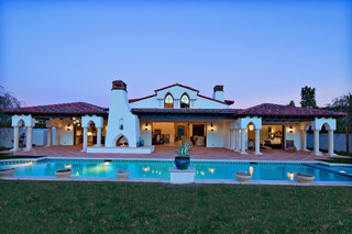 美式风格卧室2013别墅及豪华欧式客厅室内游泳池设计