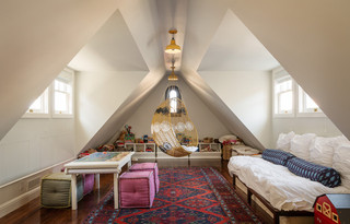 现代欧式风格复式公寓舒适三人沙发效果图