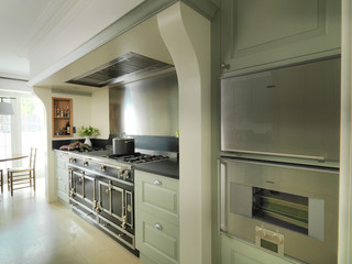 现代美式风格小公寓大方简洁客厅6平方厨房装修