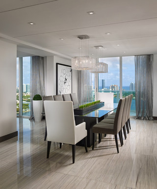 美式风格卧室loft公寓舒适客厅与餐厅灯改造