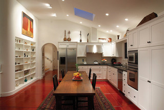 房间欧式风格精装公寓艺术厨房餐厅一体设计图纸
