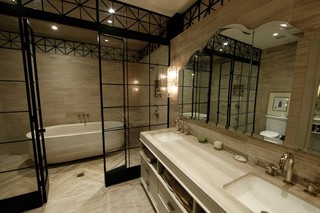 地中海风格卧室三层小别墅浪漫婚房布置2014卫生间装修效果图