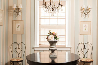 欧式田园风格200平米别墅中式古典风格红木家具餐桌图片