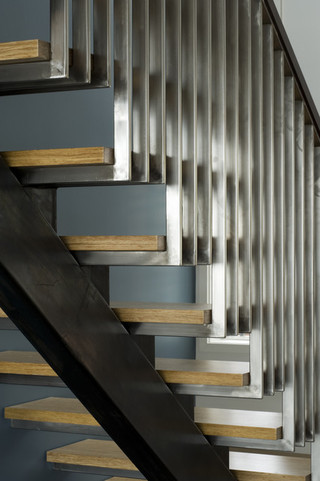 欧式风格200平米别墅简洁客厅楼梯设计