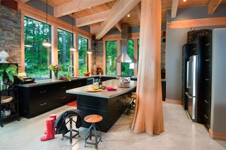 现代loft风格50平复式楼奢华2014厨房设计