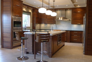 现代欧式风格2013别墅及大气开放式厨房餐厅装潢