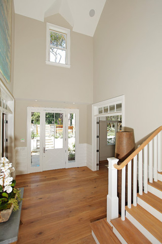 美式风格卧室三层独栋别墅简单温馨室内装修楼梯设计图