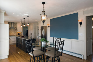 现代简约风格客厅一层半别墅现代简洁厨房与餐厅隔断效果图