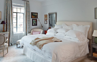现代简约风格客厅小公寓浪漫婚房布置卧室圆床图片
