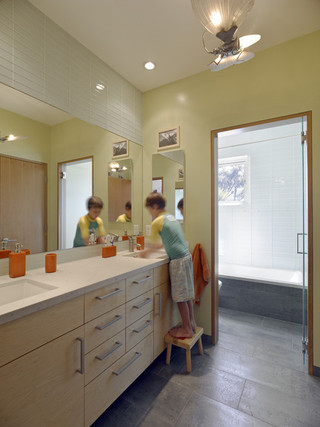 现代简约风格厨房三层半别墅小清新浴室柜效果图