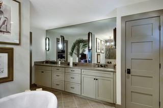 现代简约风格厨房三层别墅及奢华品牌浴室柜效果图