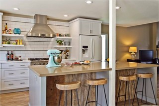 现代简约风格客厅单身公寓温馨装饰折叠餐桌效果图