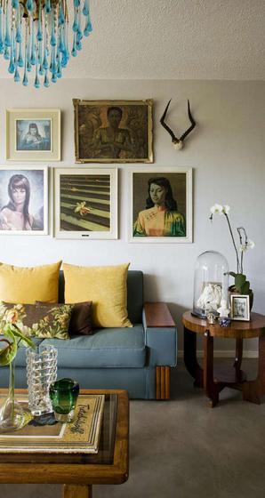 新古典风格公寓艺术沙发背景墙设计