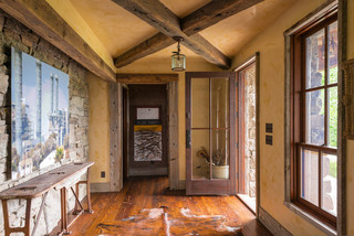 古典客厅原木色家居室内走廊设计图纸
