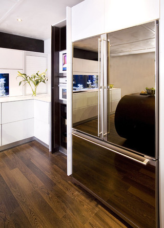 现代简约风格卧室loft公寓舒适强化复合地板图片