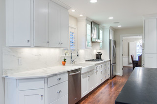 简洁卧室白色家居小户型开放式厨房橱柜设计
