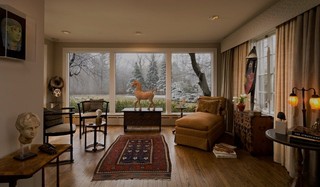 新古典风格客厅小户型公寓艺术家具单人沙发图片