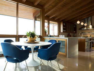 现代简约风格单身公寓厨房大气中式餐桌效果图