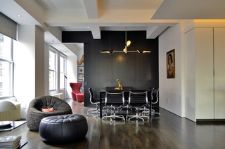 现代简约风格客厅单身公寓时尚家居装饰设计图
