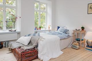现代简约风格小户型舒适白色卧室装潢