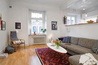 北欧风格小户型温馨客厅装修图片