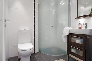 现代简约风格公寓简洁整体卫浴设计图