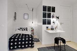 现代简约风格小户型舒适卧室装修图片