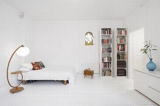 简约风格小户型简洁白色卧室设计图纸
