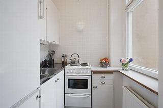 简约风格小户型简洁白色厨房装修效果图